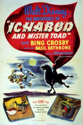Disney Adventures Of Ichabod & Mr Toad 16mm Feature Film Lpp Eastman In Cans
