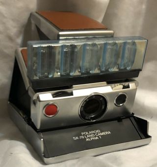 Vintage Poloroid Sx - 70 Land Camera Alpha 1 Leather Wrapped