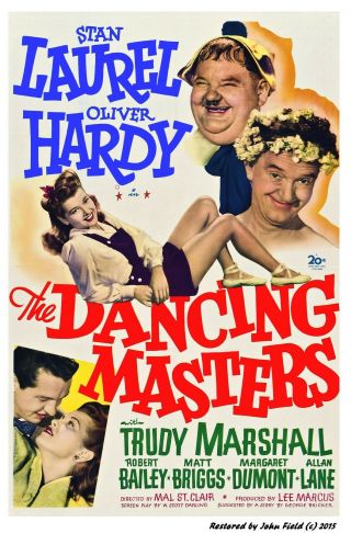 Laurel & Hardy 1943 " Dancing Masters " Rare 16mm Print On Kodak Stock