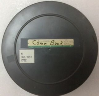 16mm Film “come Back” Alcohol Eastman Color Red 7 Inch Plastic Reel