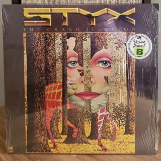 Styx Vinyl Lp The Grand Illusion 1977 A&m Records Jacket Still In Shrink Nm -
