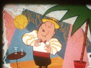 16mm Grateful Gus 1958 Noveltoon Paramount Cartoon Great Color Bankrobber Mambo