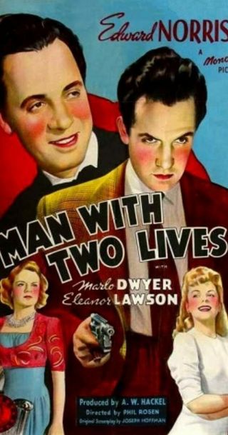 Rare 16mm Feature: Man With Two Lives (edward Norris) Horror / Public Domain