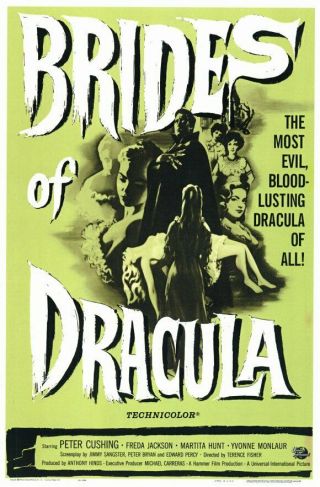 Rare 16mm Feature: Brides Of Dracula (peter Cushing) Hammer Horror Classic