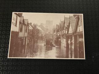 Vintage Postcard - Droitwich High Street Floods Of 1924 - Poss 1970s - R30