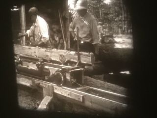 16mm Home Movies 1941 Building Cabin Michigan Ohio Lumber Mill Boat Salvage 400’