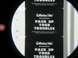 16mm - PACK UP YOUR TROUBLES (1932).  Blackhawk Laurel and Hardy B/W Feature Film. 2