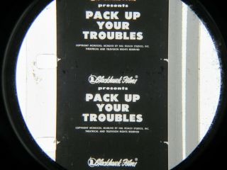 16mm - PACK UP YOUR TROUBLES (1932).  Blackhawk Laurel and Hardy B/W Feature Film. 3
