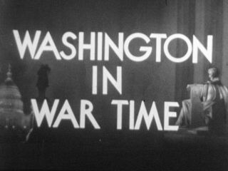 Rare 16mm Movie Castle Film Wwii 1942 Washington D.  C.  During Wartime Sound