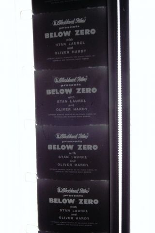 16mm,  Blackhawk Films,  Laurel & Hardy,  Below Zero,  Hg53