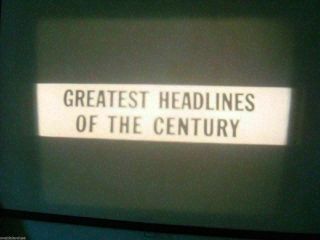 16mm Film Great Headlines Of The Century Tv Canada William Lyon Mackenzie King