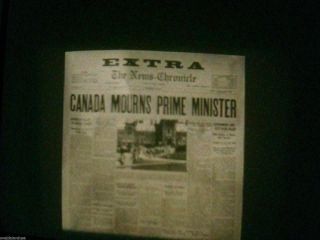 16mm Film GREAT HEADLINES OF THE CENTURY TV CANADA William Lyon Mackenzie King 3
