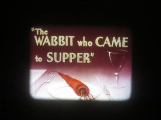 16mm Sound Warner Brothers Bugs Bunny " Wabbit Who Came To Supper " Like