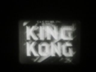 16mm Feature " King Kong " Old C&c Tv Print