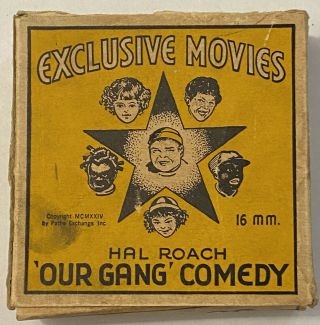 Exclusive Movies Our Gang " The Bully Gets Caught " 16mm Reel Hal Roach