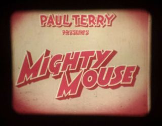 Mighty Mouse " Prehistoric Perils " (terrytoons 1952) 16mm Cartoon