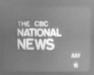 16mm Kinescope Film: Cbc National News July 16 1969 Feat.  Apollo 11 Liftoff
