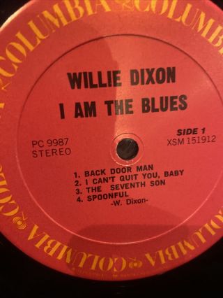 Willie Dixon “i Am The Blues” Vinyl Record.  Reissue.  Vg,  In Shrink Wrap. 3