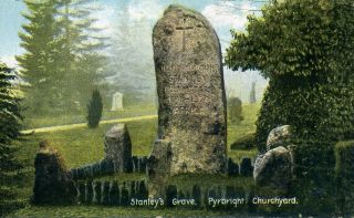 Stanley`s Grave,  Pyrbright Shurey`s Publications Vintage Postcard
