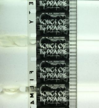 16mm Film Songs Of The Prairie Jay Dee Kay Productions Rare Vintage