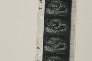RARE 16mm Universal WINTER SERENADE 1941/42 Soundie / Musical Gloria Jean Film 2