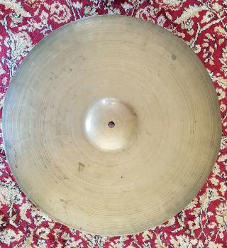 Vintage Cymbal Zildjian & Cie Constantinople 14 " 1328g C.  1930s Stamped & Signed