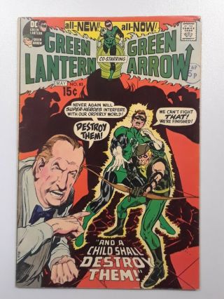Dc Green Lantern 83,  Vintage Bronze Age Comic Book,  6.  5/fn,  April 1971,  Key