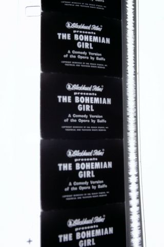 16mm Movie Film,  Blackhawk Films,  Laurel And Hardy,  The Bohemian Girl,  Hg91
