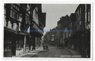 Worcester Friar Street 1946 Real Photo Vintage Postcard