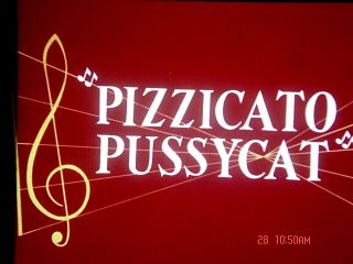 16 Mm Cartoon: " Pizzicato Pussycat " 1955 Ib Tech
