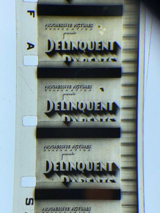 16mm Sound B/w Feature Delinquent Parents 1938 Vg Old Print Uncut