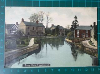 1 X Vintage Coloured Postcard : River View,  Eardisland,  Leominster Herefordshire