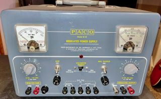 Vintage Paco Regulated Power Supply 0 - 400 Vdc Tube Ham Radio Power Supply