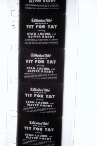 16mm,  Blackhawk Films,  Laurel & Hardy,  Tit For Tat,  Hg49