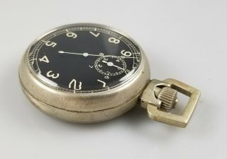 1943 WWII VINTAGE ELGIN A - 8 MILITARY POCKET WATCH BOMBER TIMER – AN B188 - RUNS 2