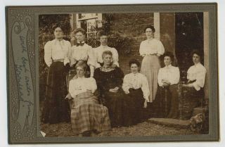 A Group Of Nine Victorian Women Antique Cabinet Photograph L3