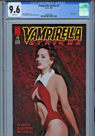 1995 Harris - Vampirella Strikes 1 Cgc 9.  6 / Vengeance Of Vampirella 1 Nm,