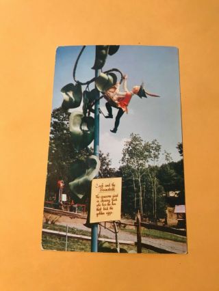Vintage Postcard Storytown Usa,  Lake George Ny Jack Beanstalk 1220