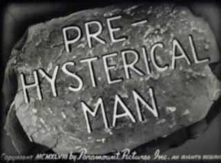 16mm Famous Studios Popeye Cartoon: Pre - Hysterical Man (1948) Dinosaur Rare