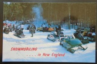 1970s England Snowmobiling,  Vintage Snowmobiles,  Maine