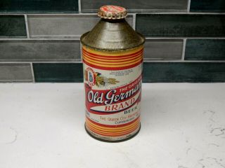 Sweet Vintage Old German Irtp Cone Top Beer Can (usbc 176 - 16) With Cap