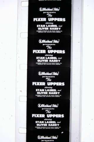 16mm,  Blackhawk Films,  Laurel & Hardy,  The Fixer Uppers,  Hg41