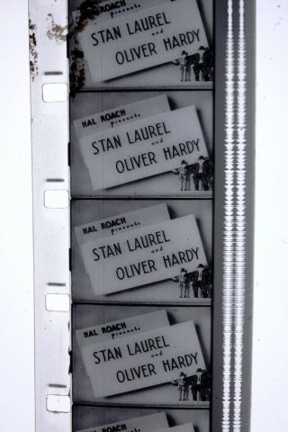 16mm Movie Film,  Laurel And Hardy,  Blockheads,  Hg87