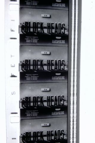 16mm Movie Film,  Laurel and Hardy,  Blockheads,  hg87 2