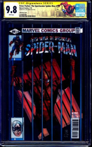 Peter Parker Spectacular Spider - Man 297 Cgc Ss 9.  8 Signed Al Milgrom Nm/mt