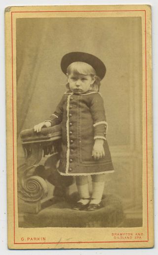 Antique Cdv Photograph Of William Lee 1880 Aged 1 Year 9 Months Brampton D3