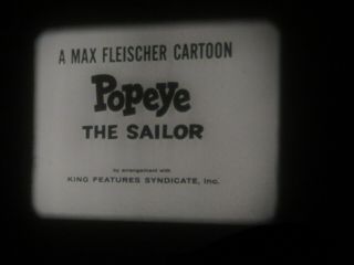 16mm sound vintage Popeye cartoon 