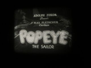 16mm sound vintage Popeye cartoon Beware of Barnacle Bill anchor end card 400 ' 2