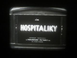 16mm Sound Vintage Popeye Cartoon " Hospitalinky " 400ft Anchor End Card