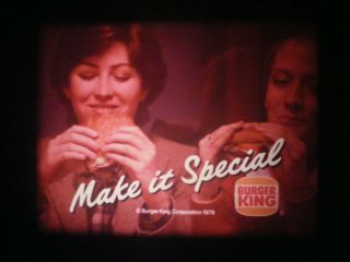 16mm Reel Of 10 Burger King Tv Commercials On 800 